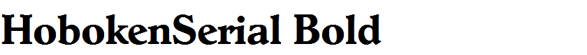 HobokenSerial Bold