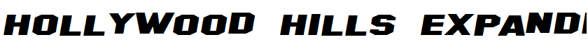 Hollywood Hills Expanded Italic