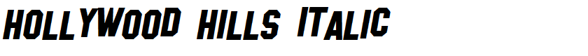 Hollywood Hills Italic
