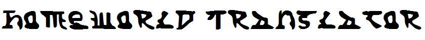 Homeworld Translator Regular