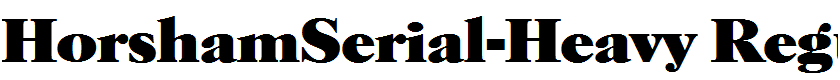 HorshamSerial-Heavy Regular