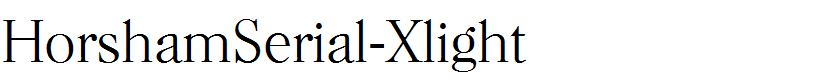 HorshamSerial-Xlight