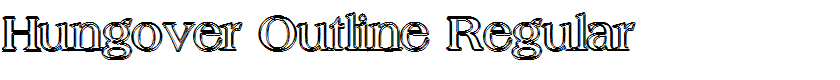 Hungover Outline Regular