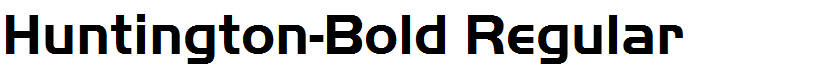 Huntington-Bold Regular