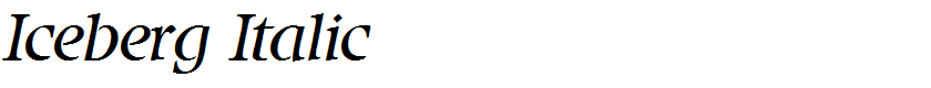 Iceberg Italic
