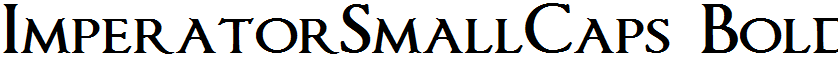 ImperatorSmallCaps Bold