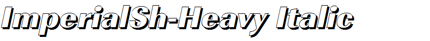 ImperialSh-Heavy Italic