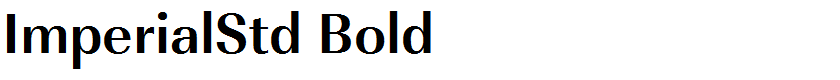 ImperialStd Bold