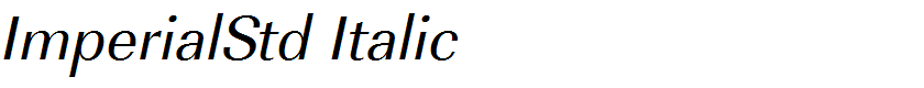 ImperialStd Italic