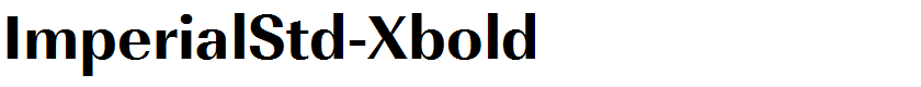 ImperialStd-Xbold