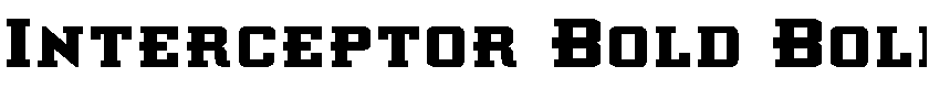 Interceptor Bold Bold