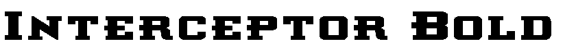 Interceptor Bold Expanded Bold Expanded