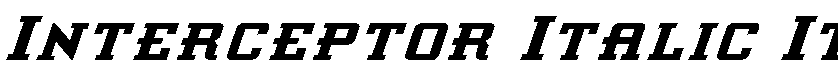 Interceptor Italic Italic
