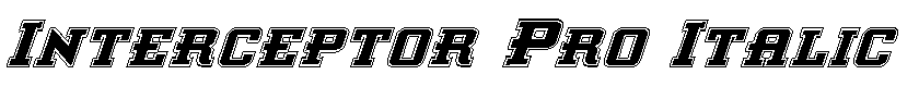 Interceptor Pro Italic Pro Italic