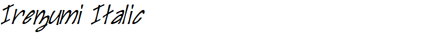 Irezumi Italic