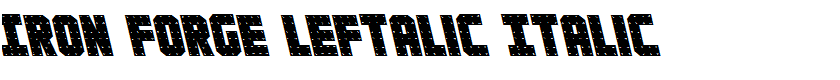 Iron Forge Leftalic Italic