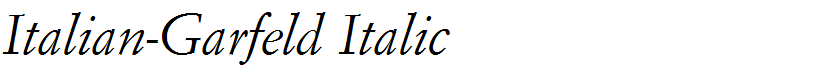 Italian-Garfeld Italic