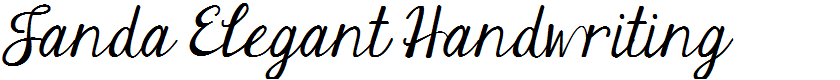 Janda Elegant Handwriting
