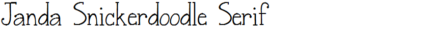 Janda Snickerdoodle Serif