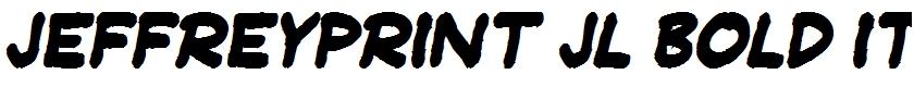 JeffreyPrint JL Bold Italic