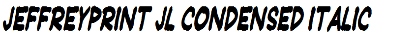 JeffreyPrint JL Condensed Italic