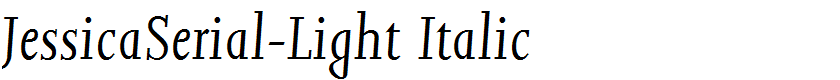 JessicaSerial-Light Italic