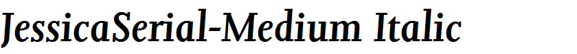 JessicaSerial-Medium Italic