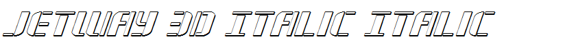 Jetway 3D Italic Italic