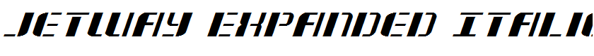 Jetway Expanded Italic Expanded Italic