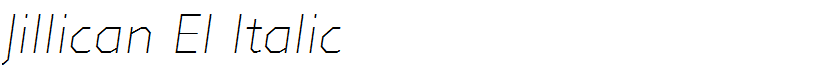 Jillican El Italic