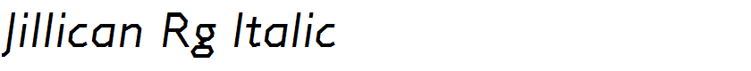 Jillican Rg Italic
