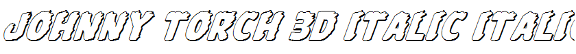 Johnny Torch 3D Italic Italic