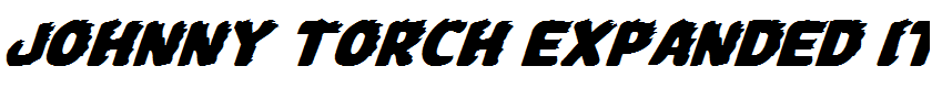 Johnny Torch Expanded Italic Expanded Italic