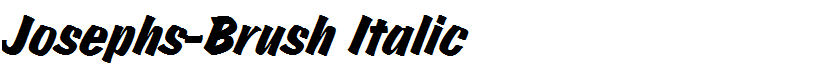 Josephs-Brush Italic