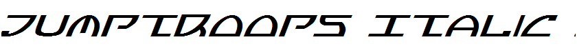 Jumptroops Italic Italic