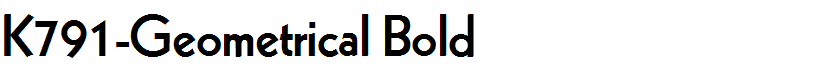 K791-Geometrical Bold