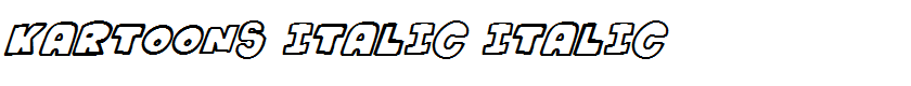 Kartoons Italic Italic