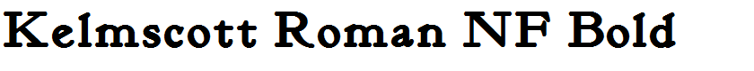 Kelmscott Roman NF Bold