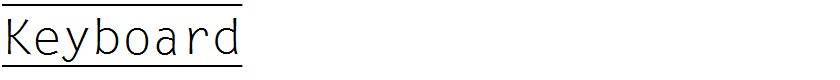 Keyboard