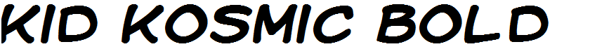 Kid Kosmic Bold