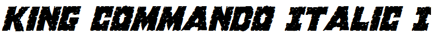 King Commando Italic Italic