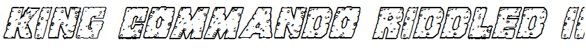 King Commando Riddled III Italic Italic
