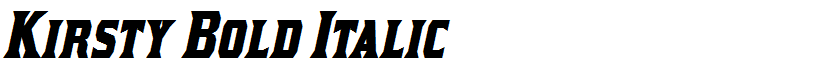Kirsty Bold Italic