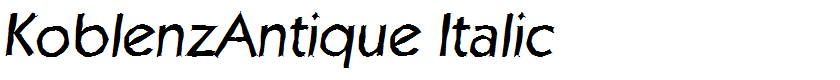 KoblenzAntique Italic