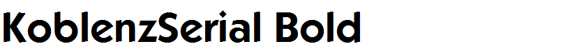KoblenzSerial Bold