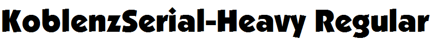 KoblenzSerial-Heavy Regular
