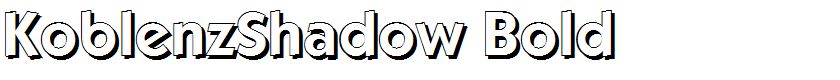 KoblenzShadow Bold