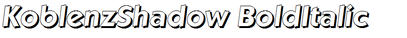 KoblenzShadow BoldItalic