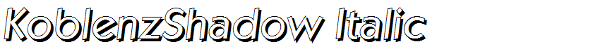 KoblenzShadow Italic