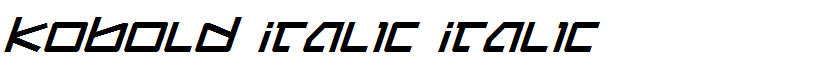 Kobold Italic Italic
